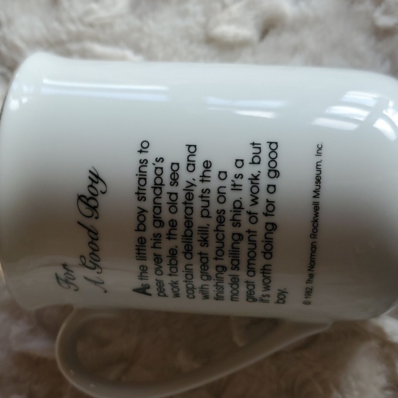 Norman Rockwell Made in Japan Museum Set of 7 Coffee or Tea Cups Gold Rimmed - Picture 4 of 16